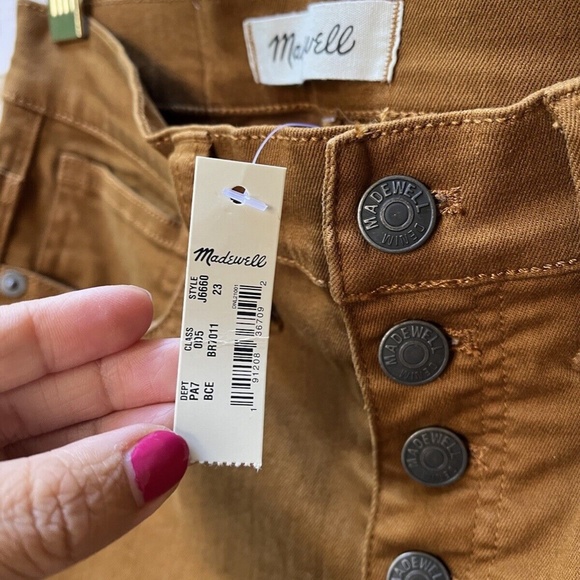 NWT Madewell burnished cedar 9” high rise skinny - Picture 3 of 9
